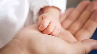 rączka noworodka