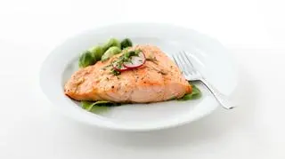 Pieczony filet z łososia