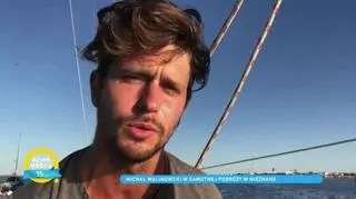 Michał Malinowski zamieszkał na łodzi i zdradził cel swojej żeglarskiej podróży