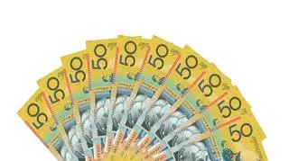 Plik 50-dolarówek australijskich