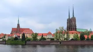 Wrocław widok na Ostrów Tumski