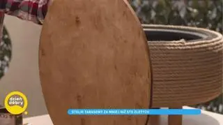 "Sama to ogarniesz". Zrób stolik na taras za mniej niż 100 złotych