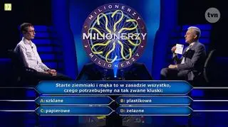 Milionerzy pytanie o kluski 