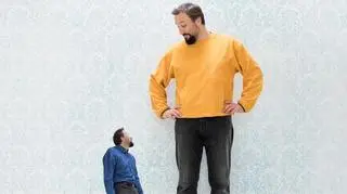 wysoki i niski mężczyzna 