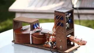Ten robot gra na ukulele 