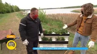 Jak samodzielnie zrobić kwietnik z palet? Zobacz, jakie rady ma w zanadrzu Wiesiek Skiba