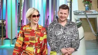 Filip Chajzer i Gosia Ohme na planie Dzień Dobry TVN