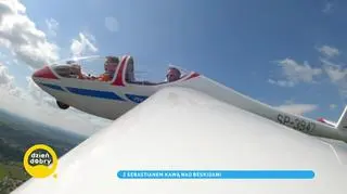 Spełnione marzenie Michała Nobisa - poleciał szybowcem z Sebastianem Kawą 