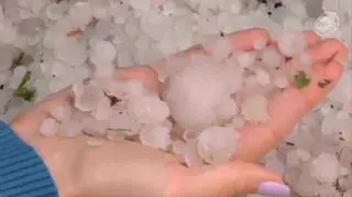 Gradobicie w Krakowie 