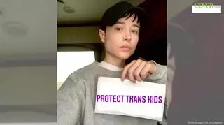 Transpłciowy Elliot Page na pierwszym zdjęciu bez koszulki. "Emanujesz radością"