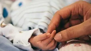 dziecko, noworodek, dłoń, ręka