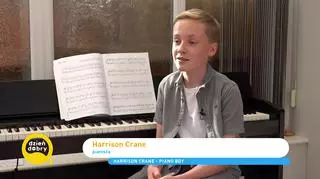Niezwykły talent nastolatka. Harrison Crane zachwyca grą na pianinie. "Tłumy to uwielbiają"