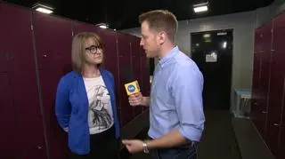 Robert Stockinger na basenie