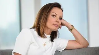 Katarzyna Glinka czule przytuliła swojego syna