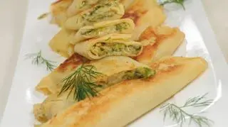 Naleśniki ze szpinakiem, fetą i kurczakiem, czyli pełnia smaku i aromatu na obiad idealny