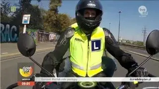 Kursant Maślak dostał w kask