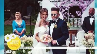 Krzysztof Rutkowski i Maja Plich już po ślubie. Zdjęcia z palacu w Rozalinie