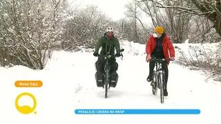 Paweł Małaszko jedzie rowerem przez Polskę i wspiera WOŚP