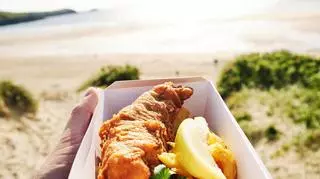 jedzenie nad morzem