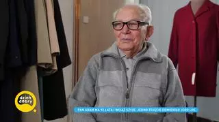 Pan Adam ma 92 lata i pracuje jako krawiec. "Pokazuje, jak ważne jest to, żeby mieć cel w życiu"