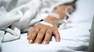 Pacjentka w szpitalu