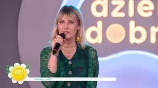 Patrycja Wolska na scenie Dzień Dobry TVN z piosenką "Mięta"