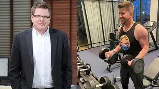 Filip Chajzer na zdjęciu z 2010 oraz 2020 r.