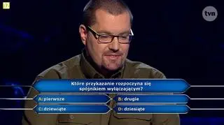 Milionerzy. Pytanie o spójnik wyłączający w przykazaniach 