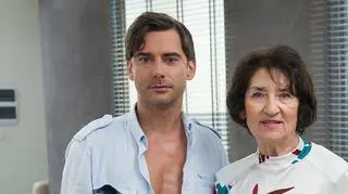 Marcin Tyszka z mamą 