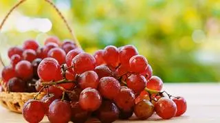 Czerwone dojrzałe winogrona