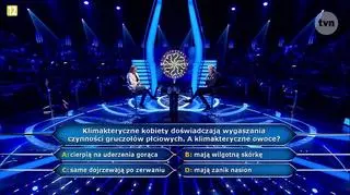 Milionerzy. Pytanie o klimakteryczne owoce