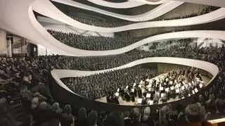 projekt sali koncertowej Sinfonia Varsovia