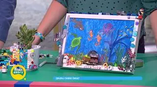 Niecodzienne zastosowanie klocków LEGO. Uczestnicy programu zbudowali ramkę do zdjęć i doniczkę