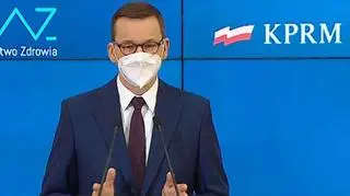 Premier Mateusz Morawiecki podczas konferencji prasowej mówił o luzowaniu obostrzeń od połowy lutego 2021 r.