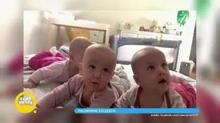 Czworaczki z Bydgoszczy kończą rok. Jak czują się dzisiaj i jak radzą sobie rodzice?