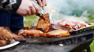 grill, mięso, stek