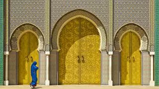 Maroko pałac królewski w Fezie Złota Brama
