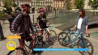 Przez pandemię stracili pracę i zostali... kurierami rowerowymi. "Postanowiliśmy robić to, co robimy najlepiej - jeździć na rowerze"