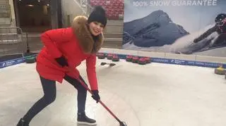 Dorota Gardias wyszczotkowała lód na Stadionie Narodowym ;) 