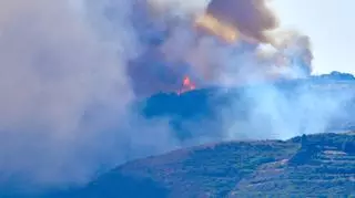 Pożar lasów na wyspie Gran Canaria