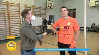 Wojciech Sobierajski pobił rekord wspinaczki na linie