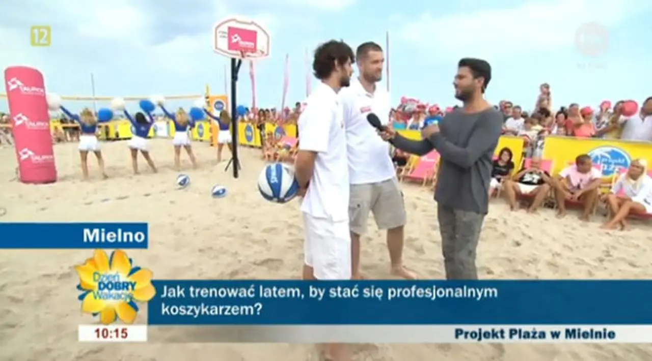 Koszykówka plażowa w Mielnie - Dzień Dobry TVN