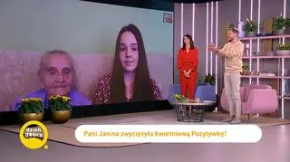 Szyjąca maseczki 96-letnia Janina Szelewska laureatką kwietniowej Pozytywki.