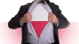 Podkoszulka z polską flagą 