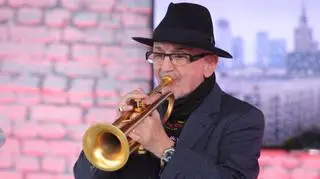 Mistrz Tomasz Stańko i jego uczennica - trąbka