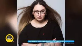 Czarna suknia ślubna, tatuaże i "Metallica". Polka ministrem sprawiedliwości w litewskim rządzie