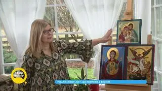 Mama Anny Lewandowskiej pisze ikony. Maria Stachurska o swojej pasji w Dzień Dobry TVN