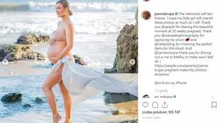 Joanna Krupa w ciążowej sesji zdjęciowej na plaży