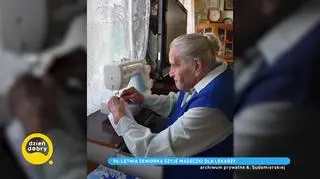 Koronawirus w Polsce. 96-latka szyje maseczki ochronne