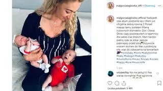 Małgorzata Główka i bliźnięta Staś i Zosia